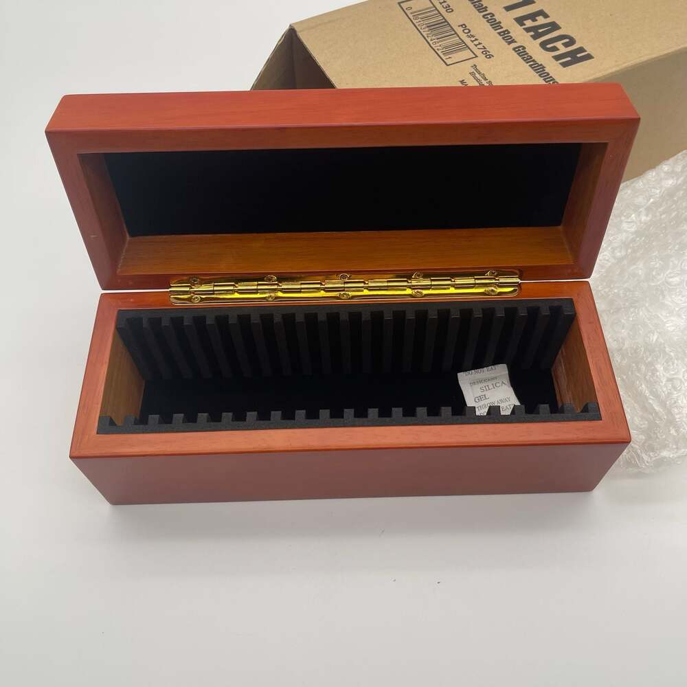 Guardhouse Mahogany Wood Coin‎ Slab Box - Fits 20 PCGS/NGC Slabs - Picture 4 of 5